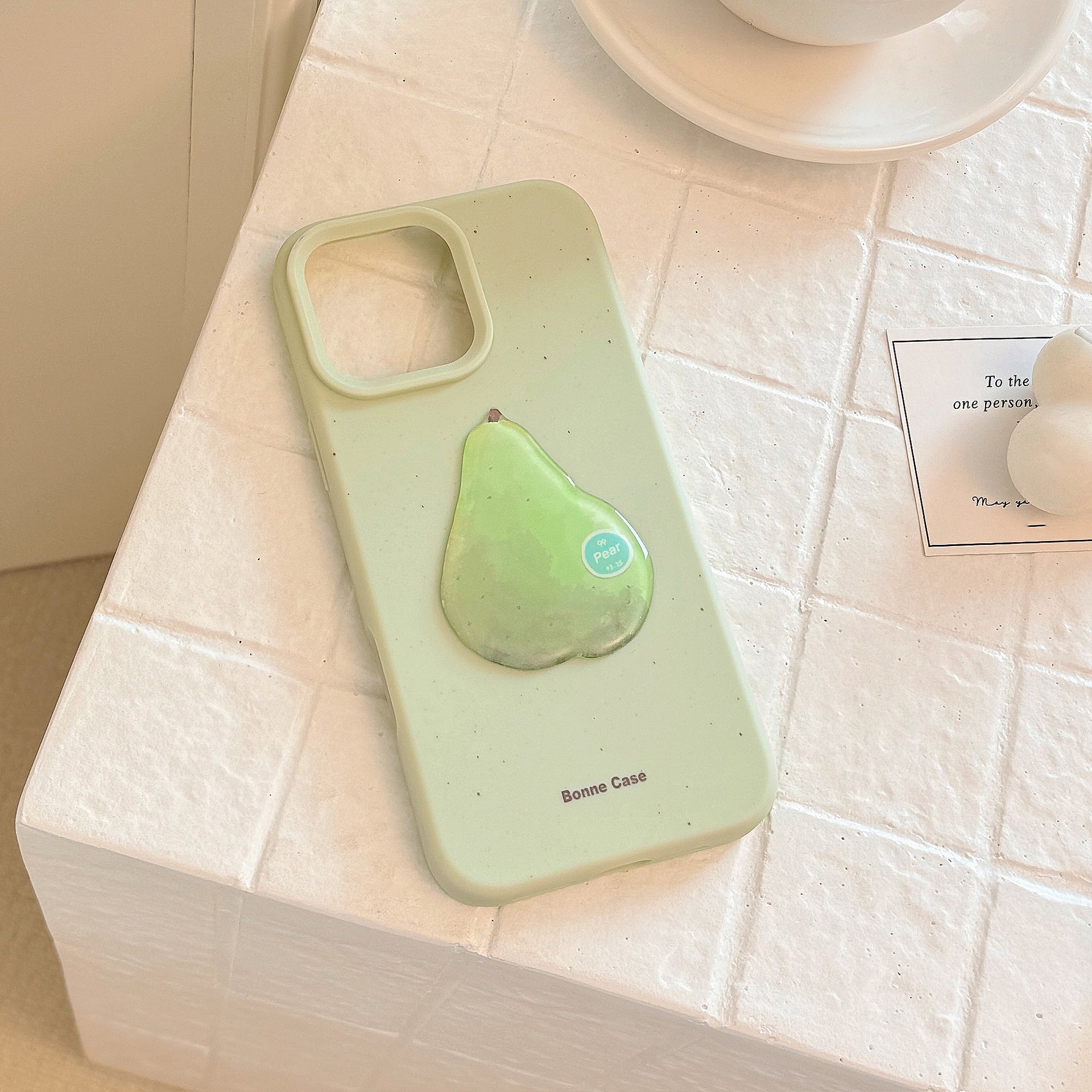 Étui de téléphone à fruits en trois dimensions Silicone Niche