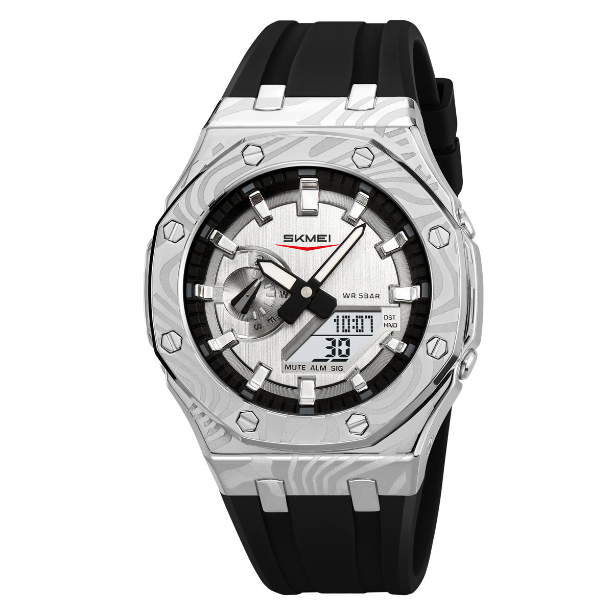 Montre numérique multifonctionnelle étanche pour hommes