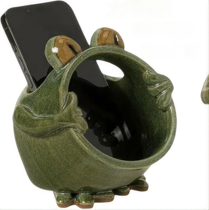 Frog mobile phone holder
