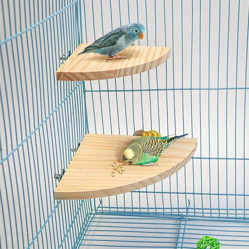 Escalade et jeu Bird Cage Accessoires Toy Solid Wood Jumping Platform Standing Board