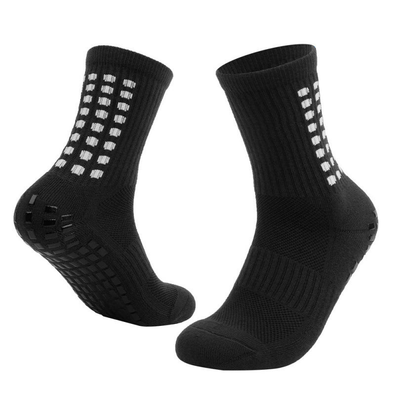 Chaussettes de basketball respirante Studs en caoutchouc antidérapant Sole