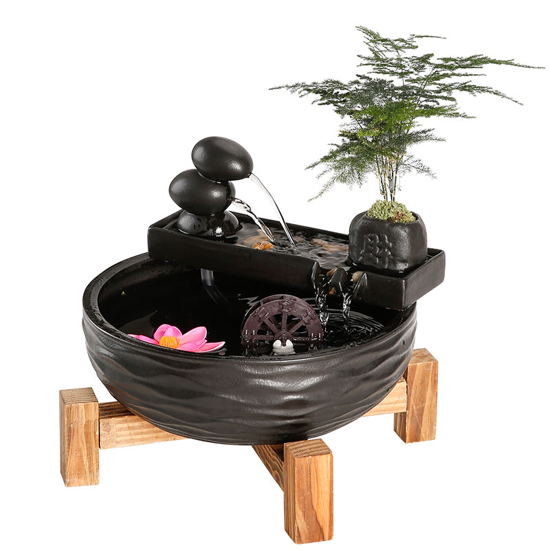 Décoration de fontaine d'eau de bureau