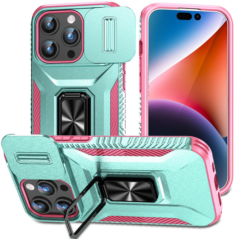Fenêtre coulissante Ring-pull 17 Pro cas de téléphone Max