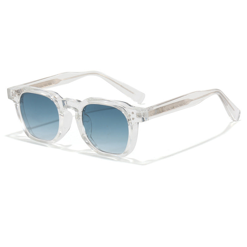 Lunettes de soleil vintage carré épaisses pour hommes femmes
