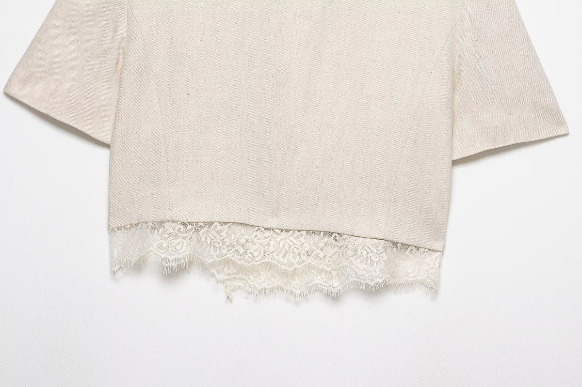 Women's Pleated Casual Shorts Set