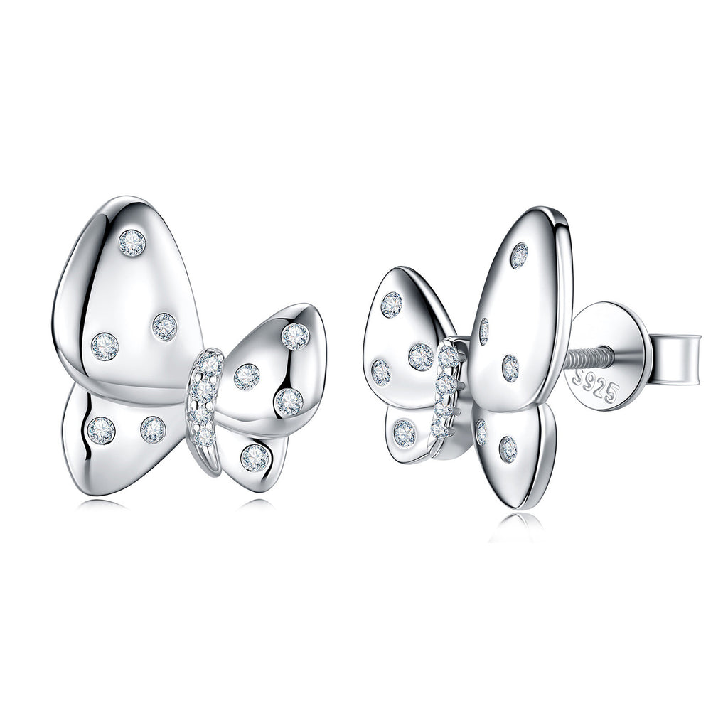 S925 Boucles d'oreilles Sterling Silver Sterfly Stud