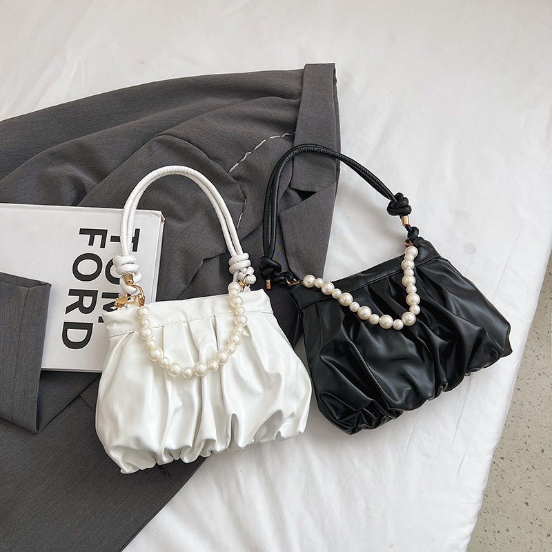 Sac en chaîne de perles ravagées pour femmes