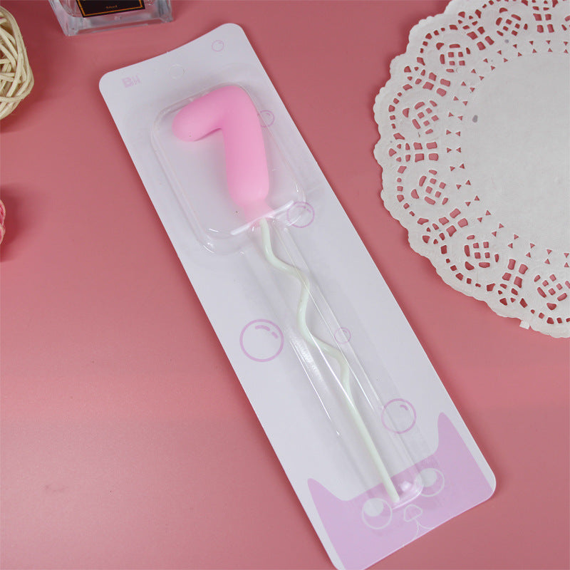 Ballons rotatifs Bougies numériques Bougies d'anniversaire