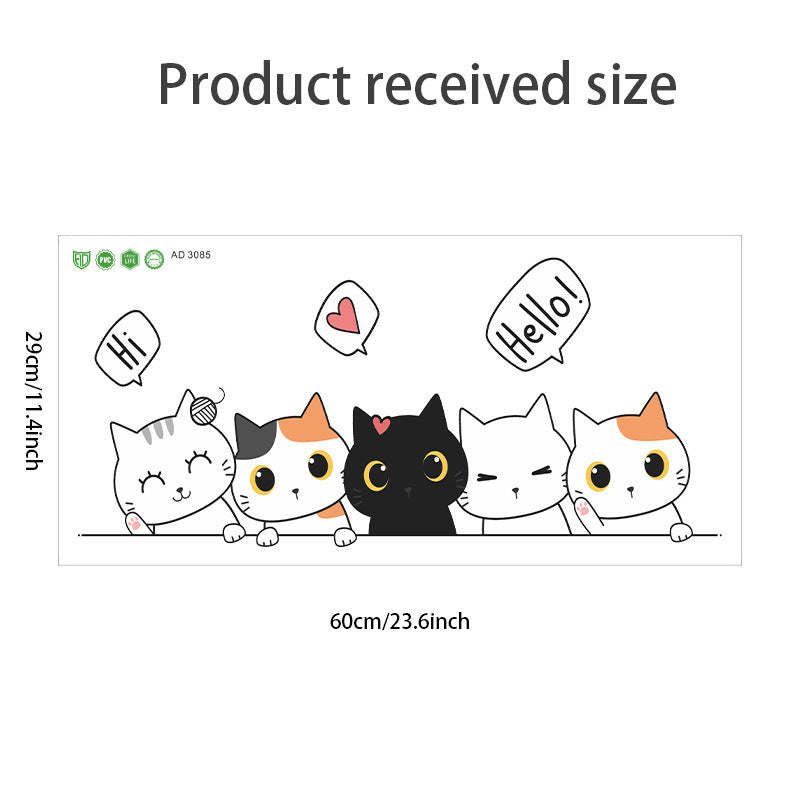 Cat Pyramid Chambre Fond Sticker mural