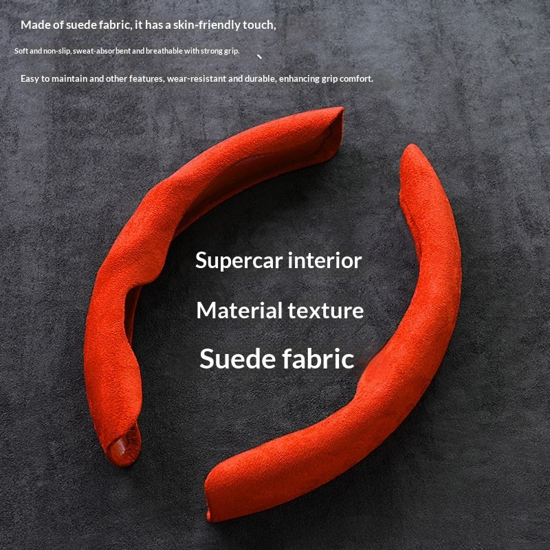 Voiture Suede Couverture de volant qui absorbe la sueur