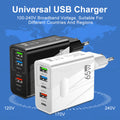 Chargement rapide Chargeur de téléphone mobile Type-c PD Trois USB Multi-port prise de voyage