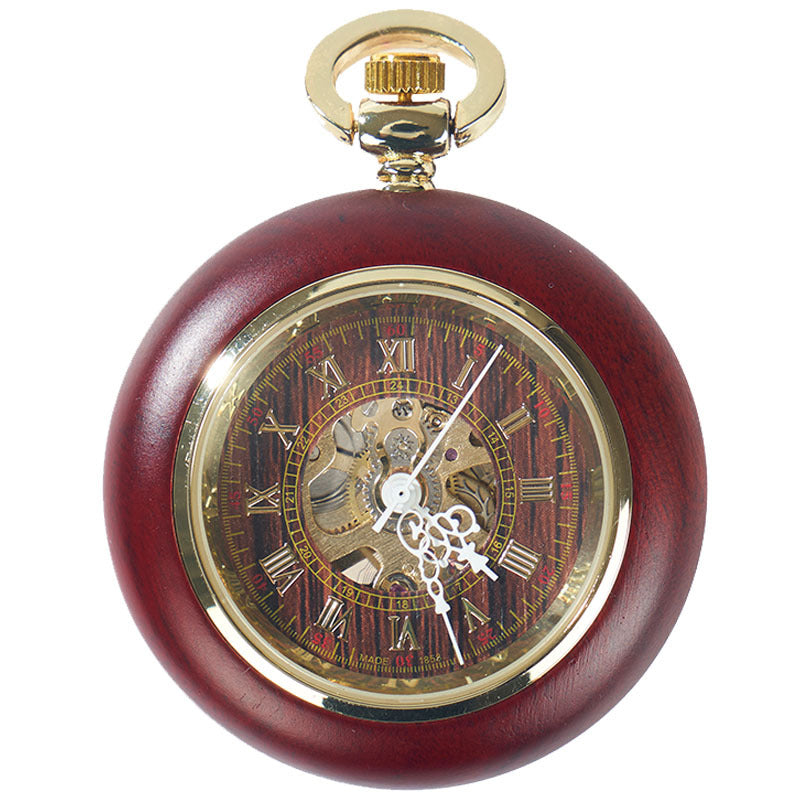 Petite montre de poche mécanique automatique Ahogany