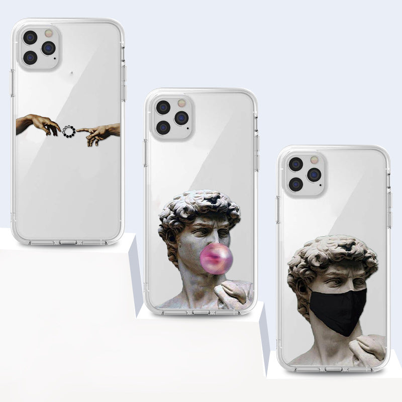 Carte de mode Étui téléphonique en silicone transparent