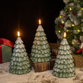Vinyl Lumineux Arbre de Noël Bougie numérique Lumières Décorations de Noël Ornement de bureau