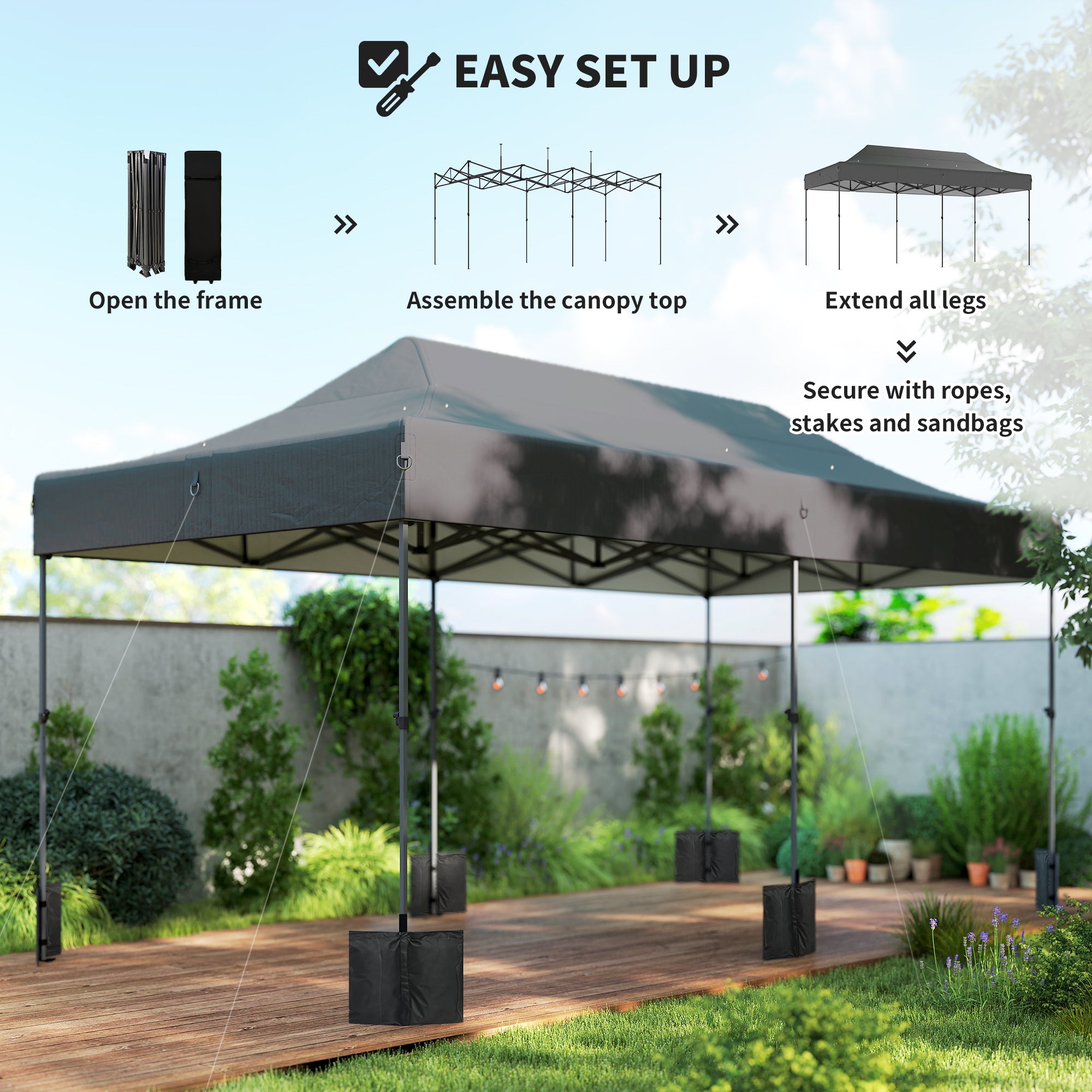 10 x 20 ft Tente pop Up Canopy