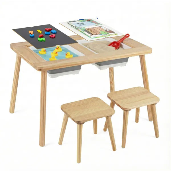 Table d'activités et chaises pour enfants tout-en-un
