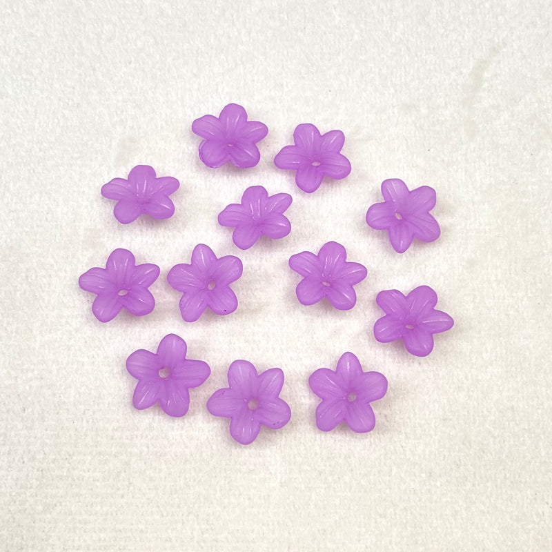 Matte Translucide Mini 5-Petal Fleurs Bases
