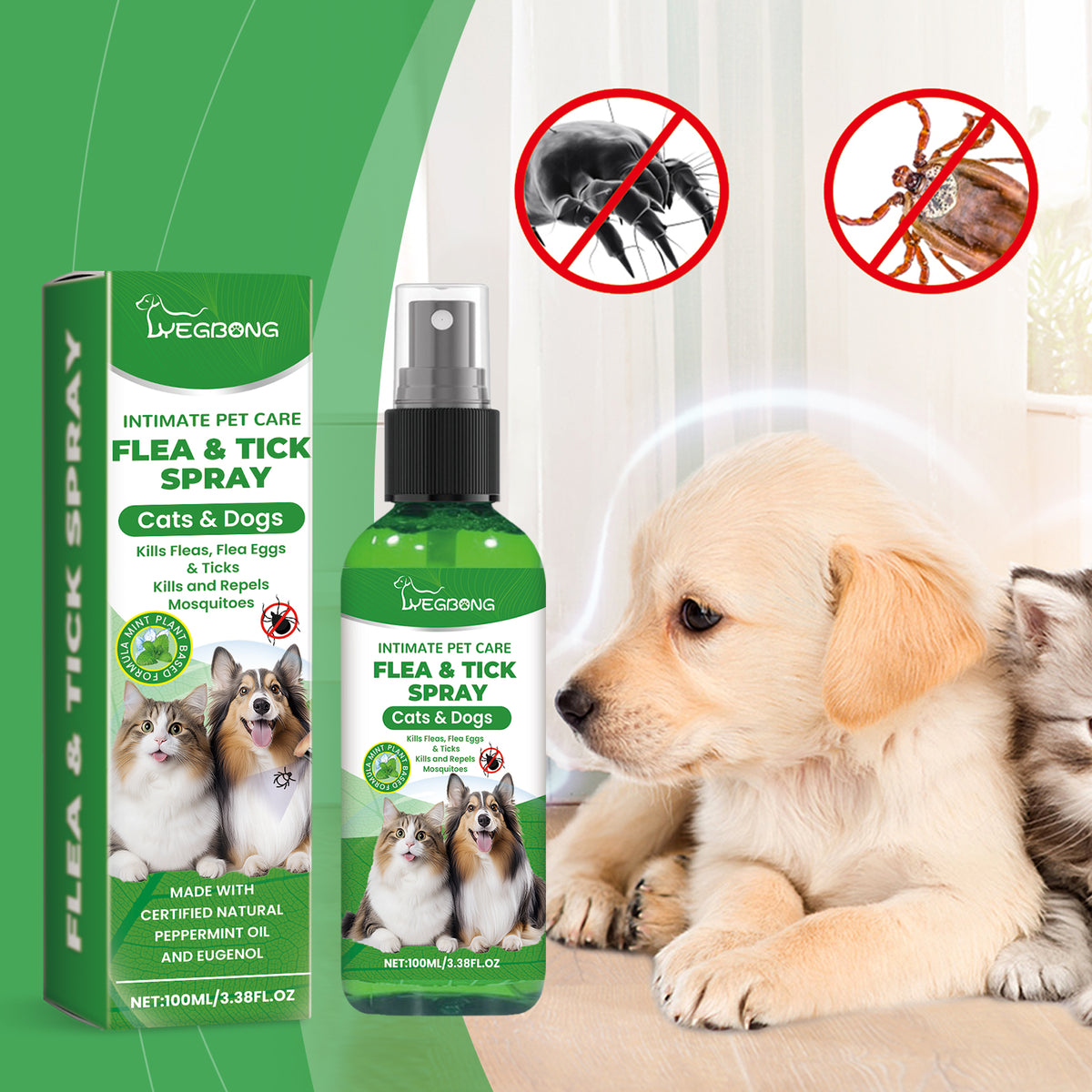 Spray naturel pour chiens et chats