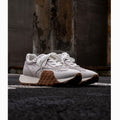 Retro Niche Sneakers de blocage de couleur casuale de jogging à fond épais