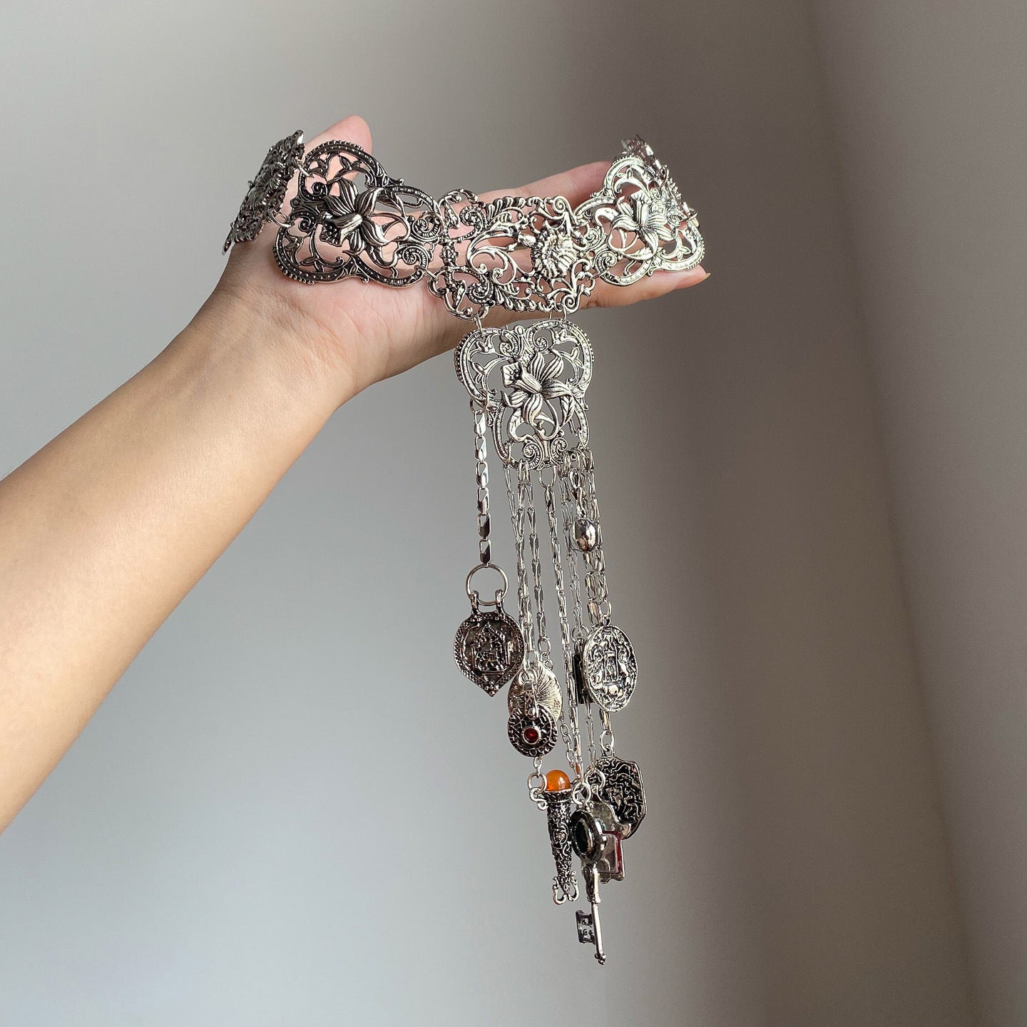 Collier en métal de style ethnique bohème