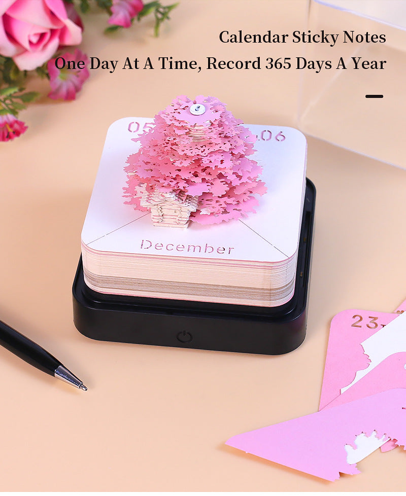 Calendrier de la Terre Lumière Panoramique 3d Créativité en trois dimensions Carving Desk Calendrier