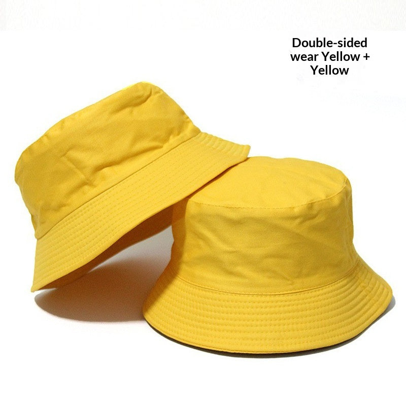 En stock Chapeau de pêcheur double face avec impression en option ou broderie
