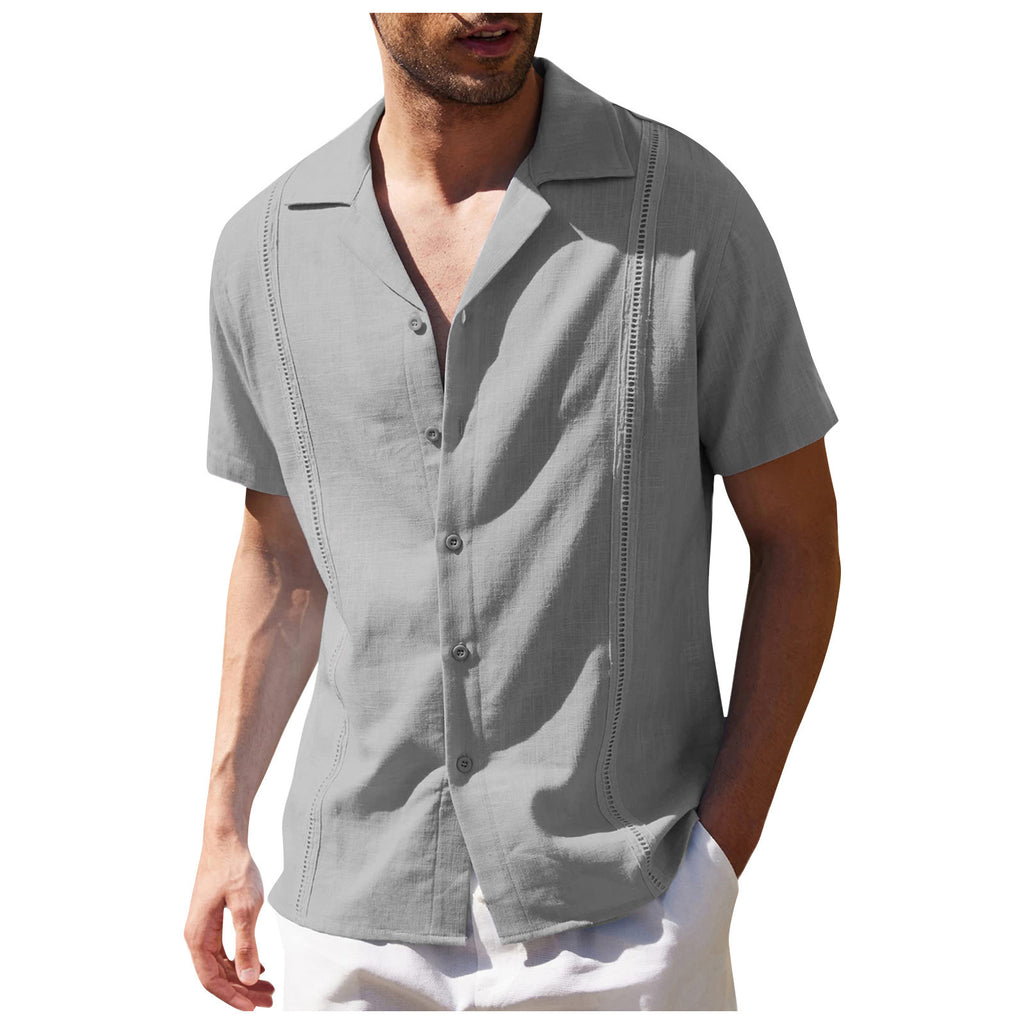 Chemise décontractée Ebay Homme Cubaine Gaya Bella à manches courtes pour hommes