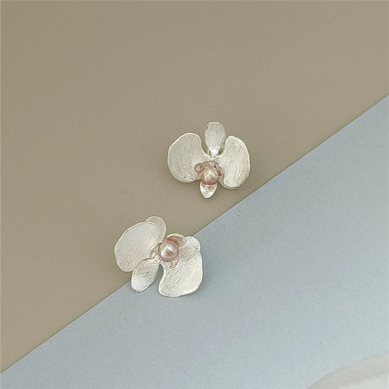 Boucles d'oreilles en alliage de cuivre Cardamom Orchidée papillon