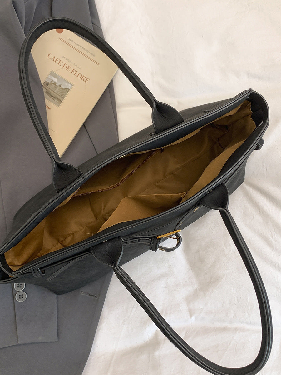 Sac à bandoulière vintage Matte de grande capacité
