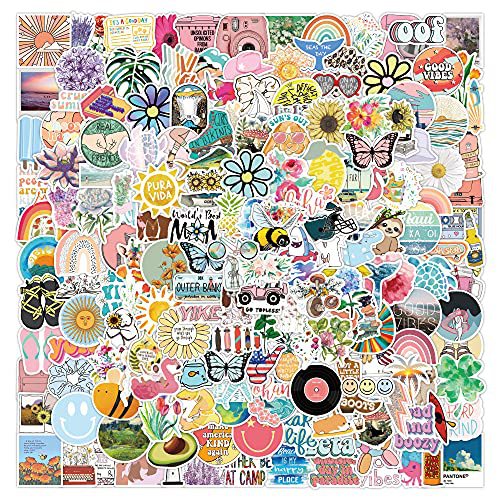Stickers Style 200 pièces Bricolage décoratif notebook de bagages Etiquette imperméable