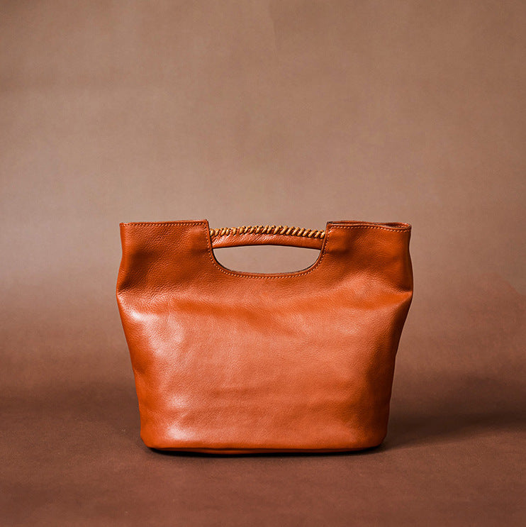Sac en cuir véritable rétro pour femmes