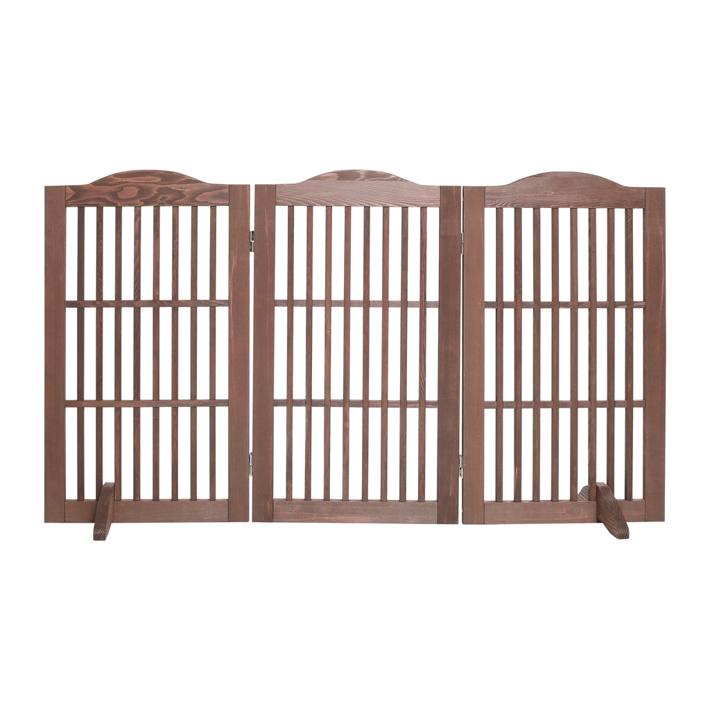 Porte pliable pour chiens en bois
