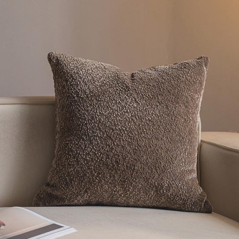 Solide-couleur lumière-luxe salon Canapé lancer oreiller