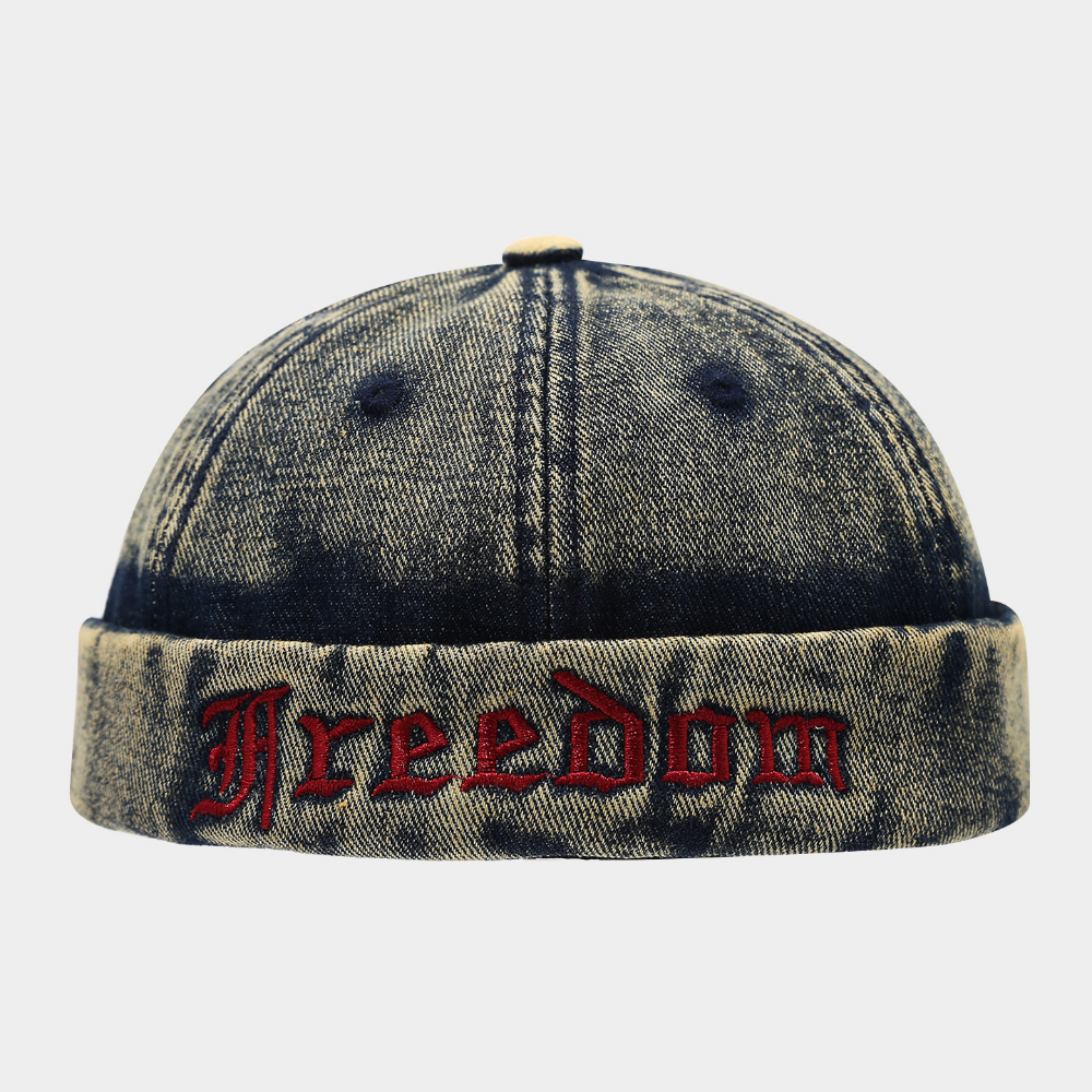 Les hommes et les femmes de couleur Gradient Broderie Détresse Lettre Style Retro style Terre