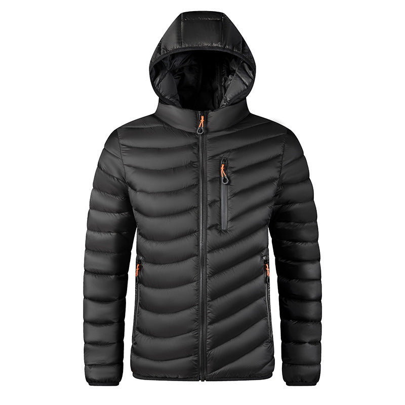 Manteau rembourré en coton de plus grande taille avec un capot amovible