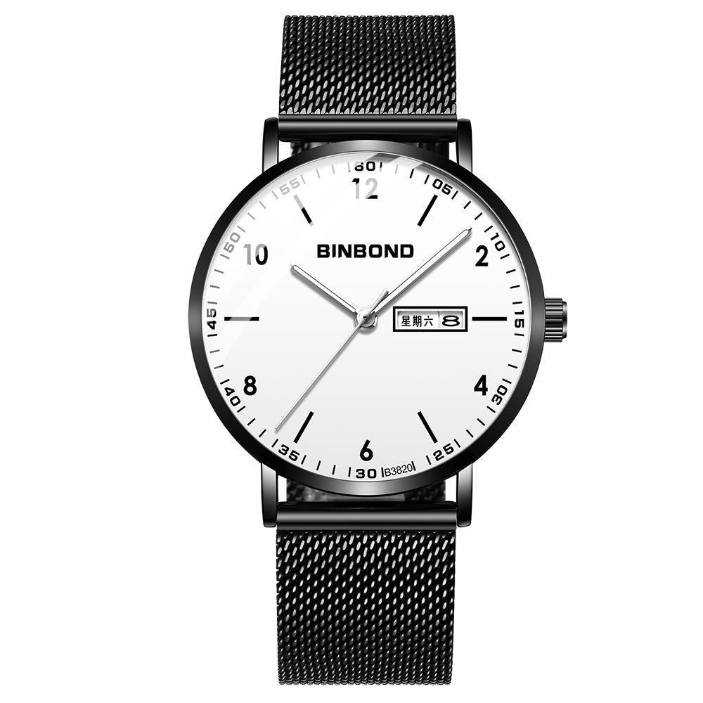 Ultra-mince Trendy Quartz Imperméable Starry Sky Montre électronique mécanique pour adolescents