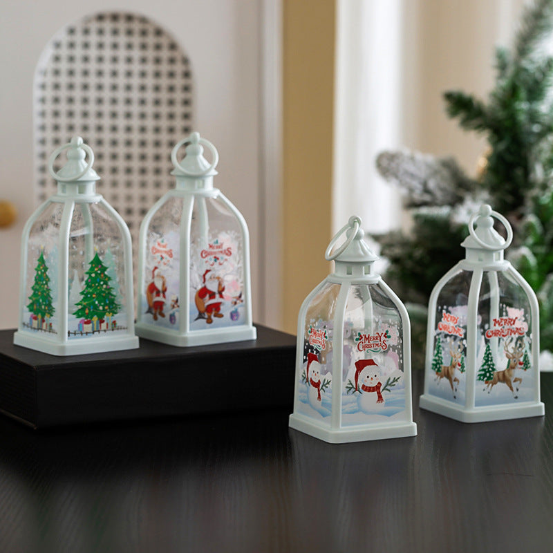 Décoration de Noël Portable lumière de nuit lumineuse Fenêtre cadeau de Noël