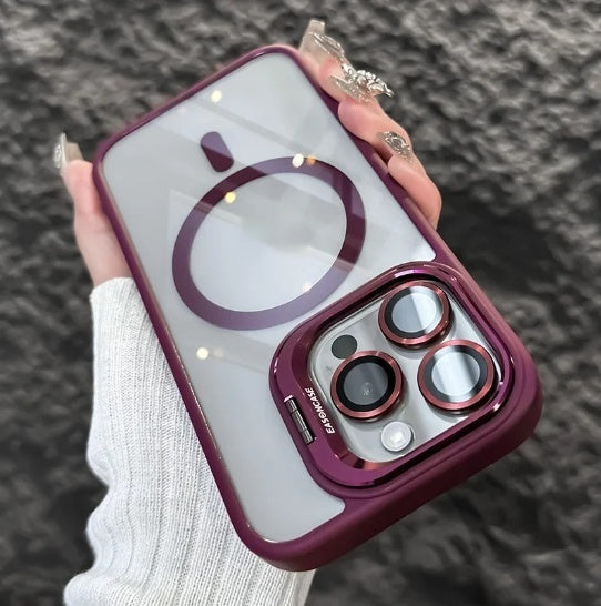 Boîtier de téléphone transparent avec le protecteur de lentille modèle CD