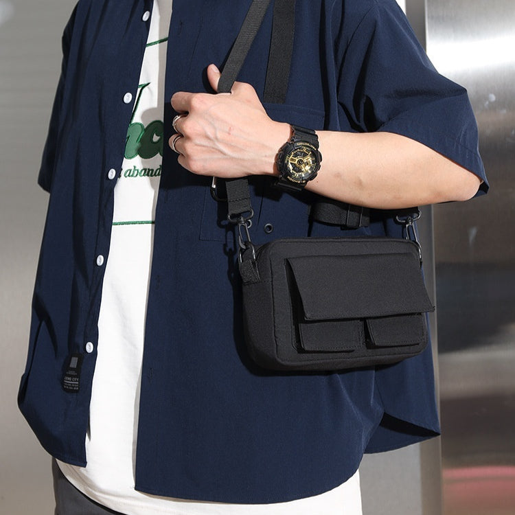 Sac d'épaule pour hommes Sac en nylon léger Sac en nylon simple Voyage étudiant Sac de voyage de loisirs