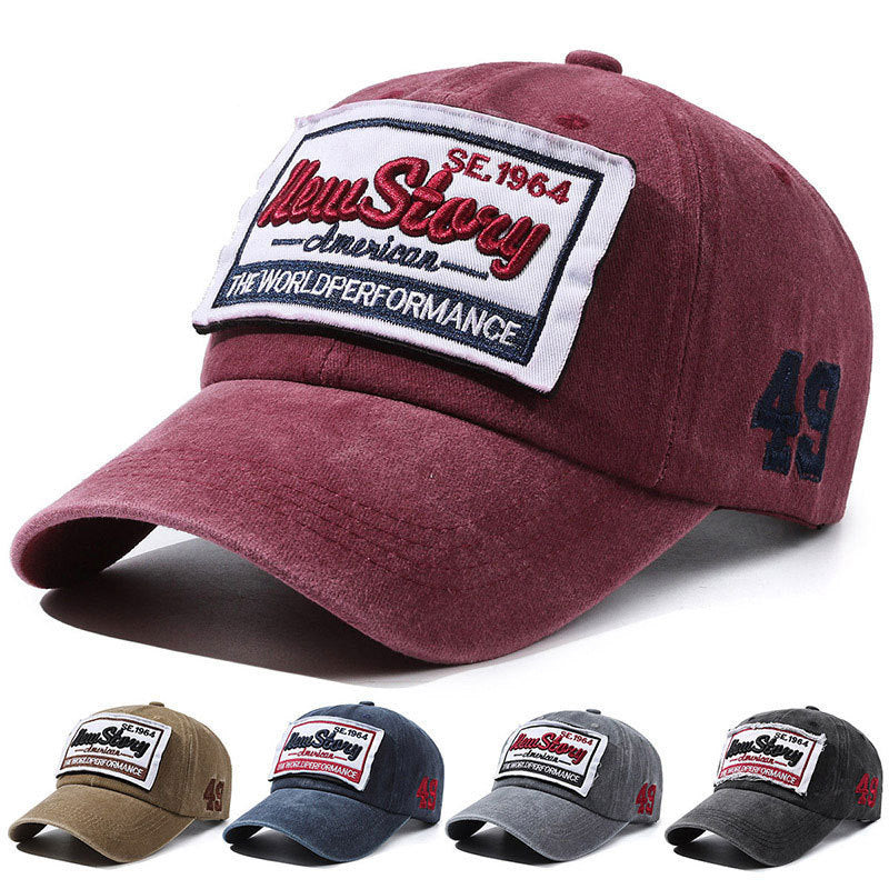 Letter-broidered Baseball Capversatile et facile à assortir