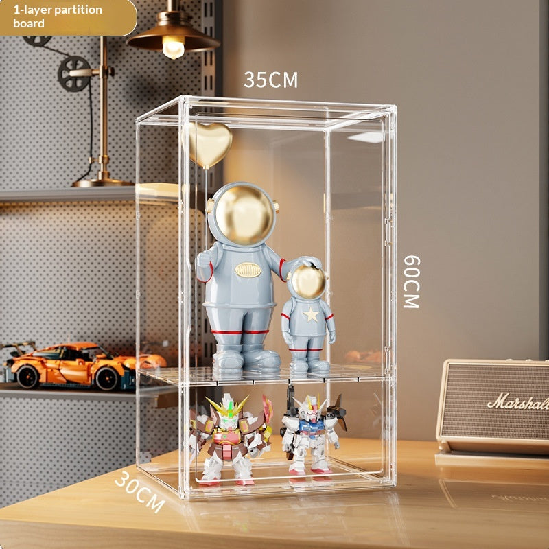 Boîte de rangement transparente antipoussière en acrylique à haute transparence