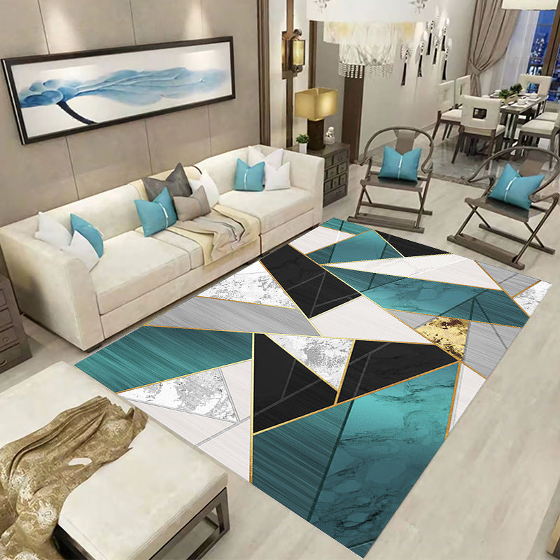 European Geometric Floor Mat for Home Use