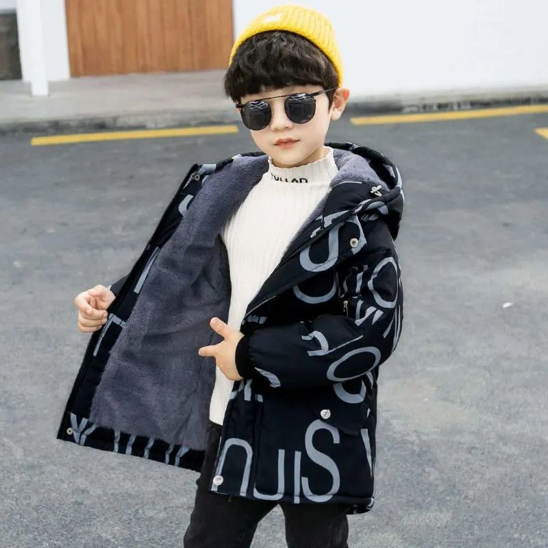 Manteau d'hiver coréen épais et rembourré pour enfants
