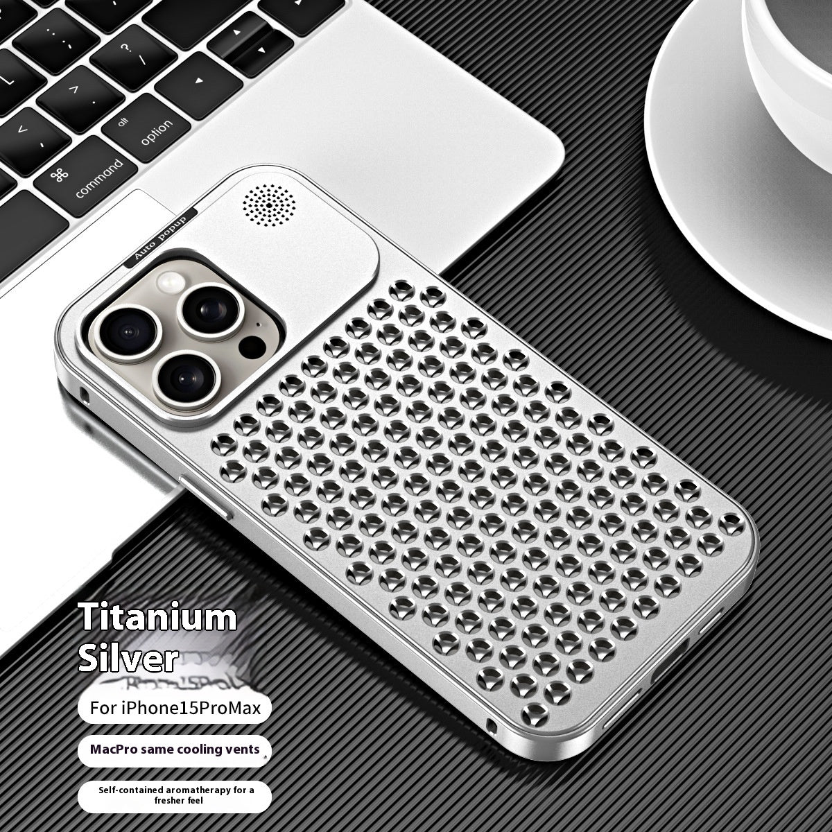Étui de téléphone en alliage d'aluminium de mode