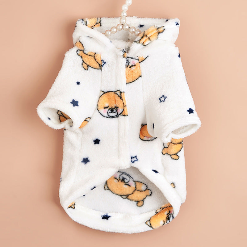 Manteau en peluche chaude pour petits chiens