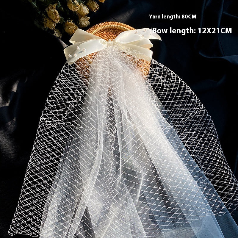 Bow Veil Super Fée Voyage de mariage Tir
