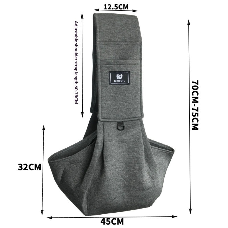 Sac à dos élégant et compact pour les épaules d'animaux de compagnie qui peut également être écrit comme un sac de corps croisé