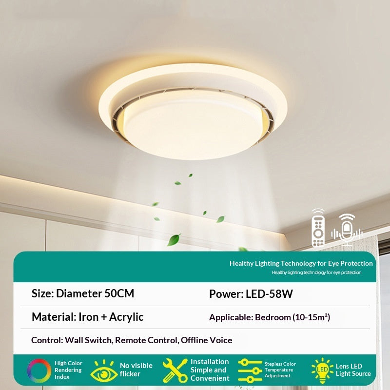 LED Ventilateur lumière chambre à coucher plafond lumière