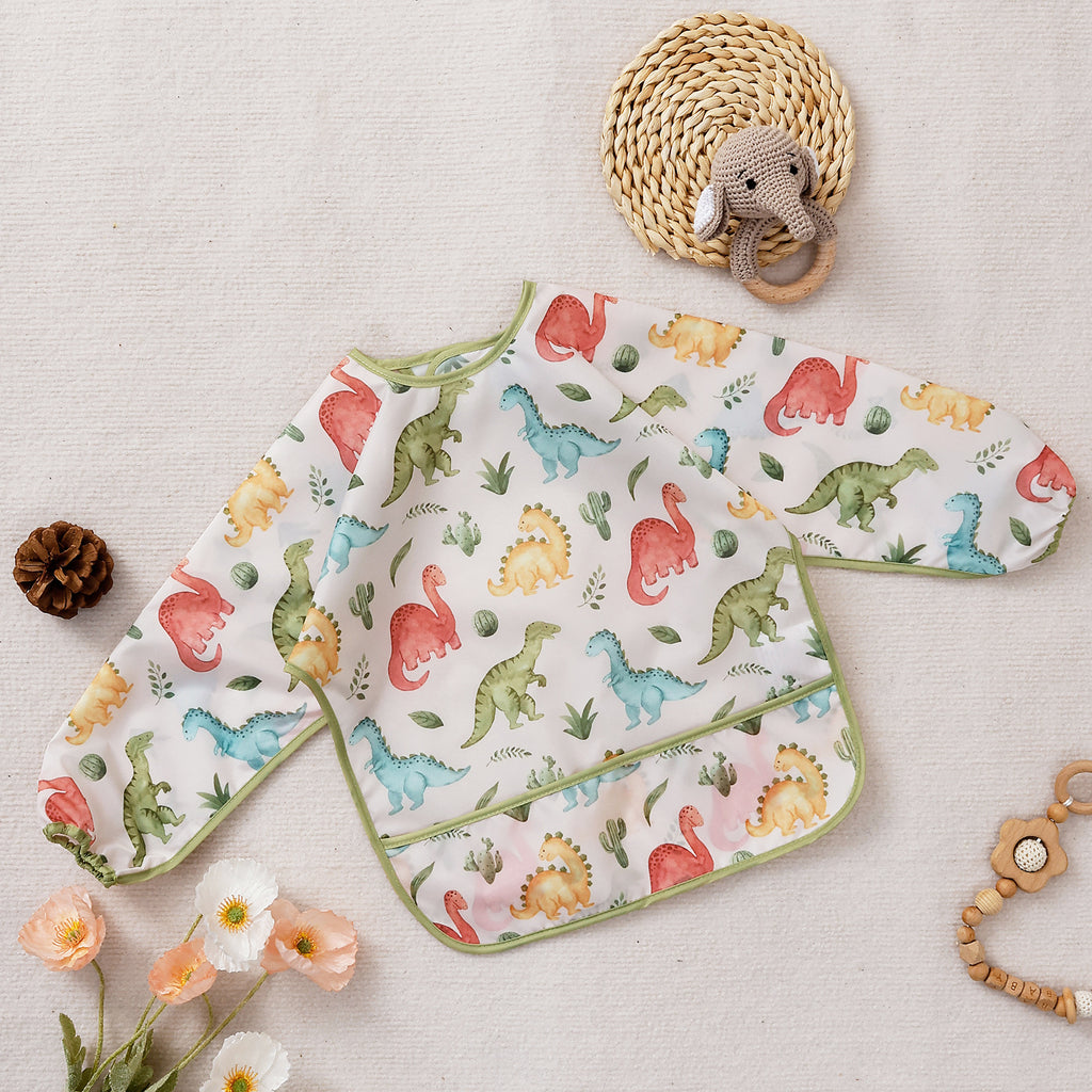 Coverall manches longues Reversible Baby Bib Gown