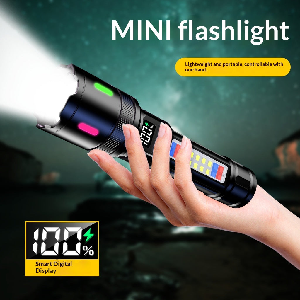 Lampe de poche portable longue durée avec capacité de charge